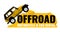 Offroad car rental banner