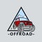 Offroad logo isolated for your web, mobile and app design, offroad icon concept