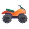 Offroad quad bike icon, cartoon style