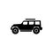 Offroad vector icons, Summer trips and holidays, adventure and crossover concepts