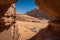 Offroad vehicle in Wadi Rum desert, Jordan