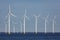 Offshore farm windturbines near Dutch coast