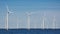 Offshore farm windturbines near Dutch coast