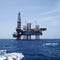 Offshore Jack Up Oil Drilling Rig and The Production Platform