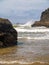 Offshore lighthouse on the Oregon Coast