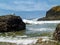 Offshore lighthouse on the Oregon Coast