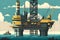 Offshore oil and gas production platform