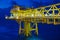 Offshore oil and gas wellhead remote platform.