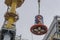 Offshore platform pedestal crane lifting a personal basket transfer