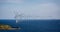 Offshore wind farm in the Baltic Sea off the coast of Copenhagen, Denmark