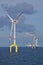 Offshore wind turbine installation in the sea