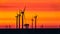 Offshore Wind Turbines just before Sunrise