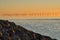 Offshore wind turbines at sunset in the baltic sea