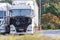 Often seen in parking lots , so truck drivers dry their laundry