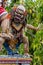 Ogoh-Ogoh, demon statue made for Ngrupuk parade conducted on the eve of Nyepi day. Close-up