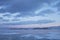 Ogoi island, Lake Baikal, winter landscape. Small sea