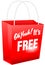 Oh Yeah Its FREE Red Shopping Bag