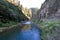 Ohinemuri river flowing in the Coramandel ranges near Karangahake