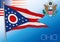 Ohio federal state flag, United States