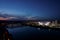 Ohio River and Football Stadium at Sunset - Cincinnati, Ohio