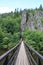 Ohre river created deep canyon - Svatosske skaly, it is a national nature monument near Karlovy Vary, Czech republic