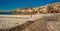 OHRID, NORTH MACEDONIA: Ohrid Lake and city of Ohrid in winter.