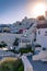 Oia at golden hour. Santorini island, Cyclades, Greece