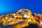 Oia at night, Santorini, Greece