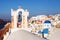 Oia Village Santorini Bell tower, Greece.