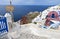 Oia village at Santorini island in Greece