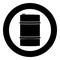 Oil baller icon black color vector illustration simple image