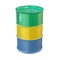 Oil barrel in Gabon flag