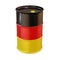 Oil barrel in germany flag