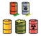 oil barrel pixel art.