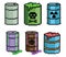 oil barrel pixel art.