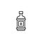 Oil bottle outline icon