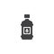 Oil bottle vector icon