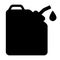 Oil can icon on white backgrounf. flat style. produce machine gallon gas fuel. petrol fuel can symbol. gasoline canister sign