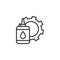 Oil Change Service line icon