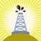 Oil derrick banner