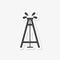 Oil derrick glyph icon, tower and industry, oil rig sign