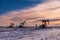 Oil Derrick on the Prairies in Winter
