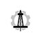 Oil Drilling Company icon, Oil rig logo