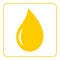 Oil drop flat icon 2