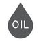 Oil drop glyph icon, fuel and liquid, oil droplet sign, vector graphics, a solid pattern on a white background.