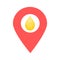 Oil drop or honey location map pin pointer icon. Element of map point for mobile concept and web apps. Icon for website design and