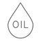 Oil drop thin line icon, fuel and liquid, oil droplet sign, vector graphics, a linear pattern on a white background.