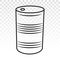 Oil drum container / barrel / iron steel drum flat icon for apps and websites