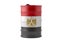 Oil drum in Egypt national flag design.