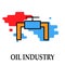 Oil factory icon symbol Oil